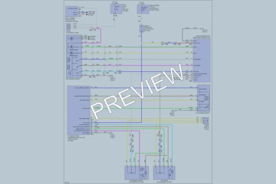 2013 Infiniti JX35 Memory Systems wiring diagram preview