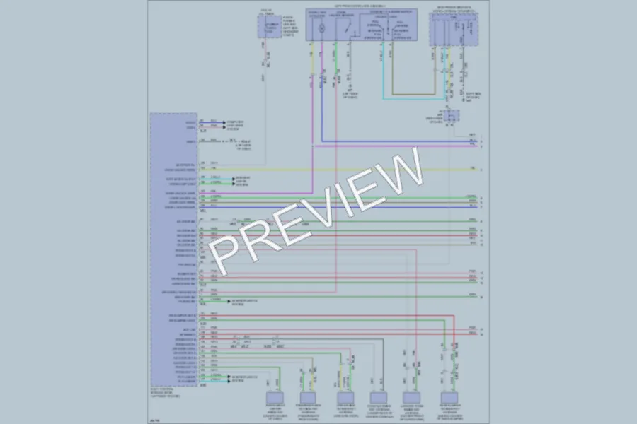 2013 Infiniti JX35 Power Door Locks wiring diagram preview