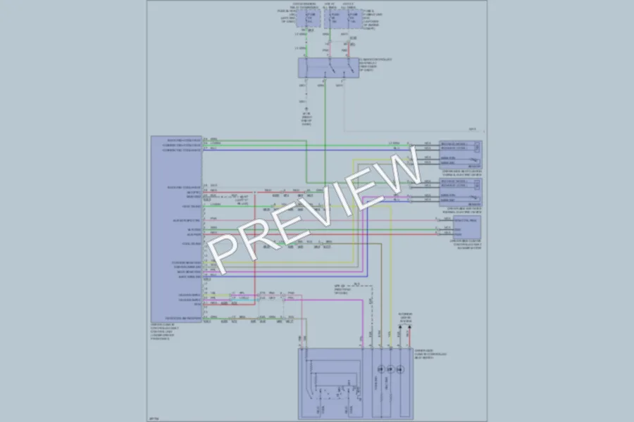 2013 Infiniti JX35 Power Seats wiring diagram preview