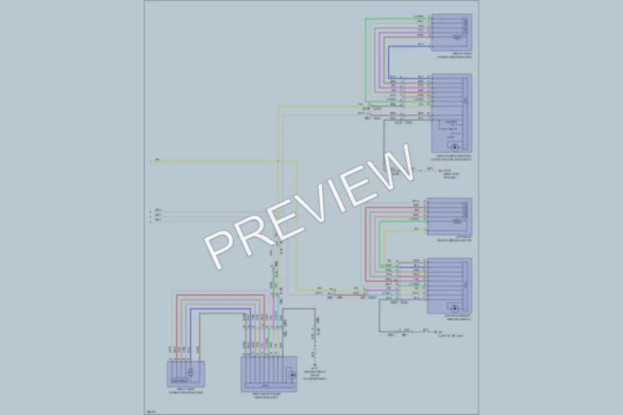 2013 Infiniti JX35 Power Windows wiring diagram preview