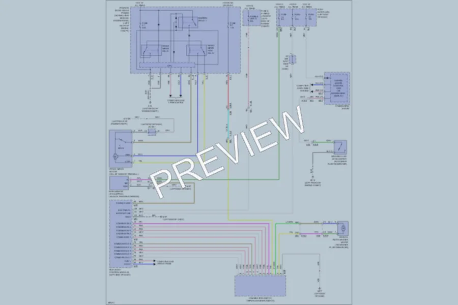 2013 Infiniti JX35 Wiper Washer wiring diagram preview