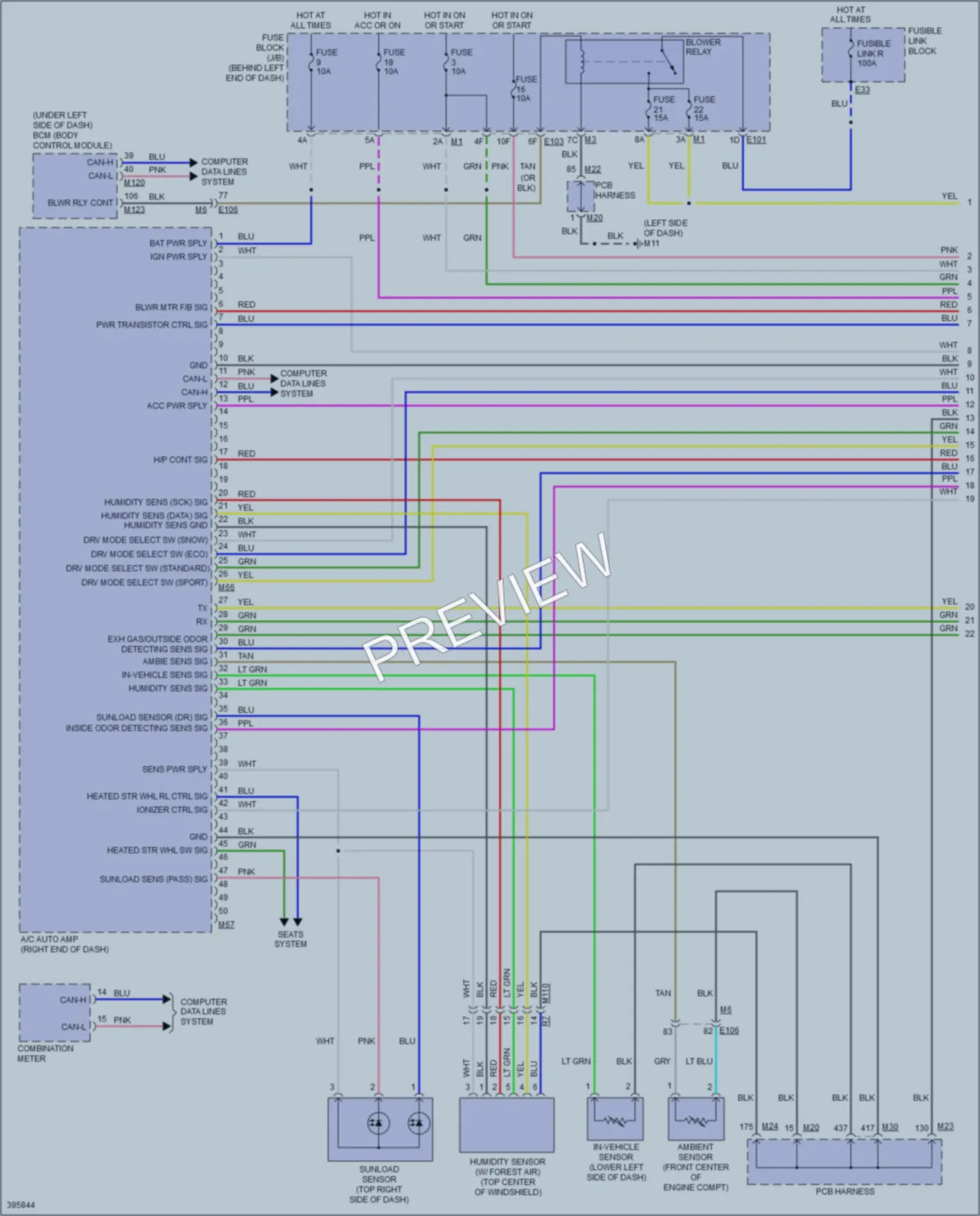 2013 Infiniti M35h Air Conditioning wiring diagram preview