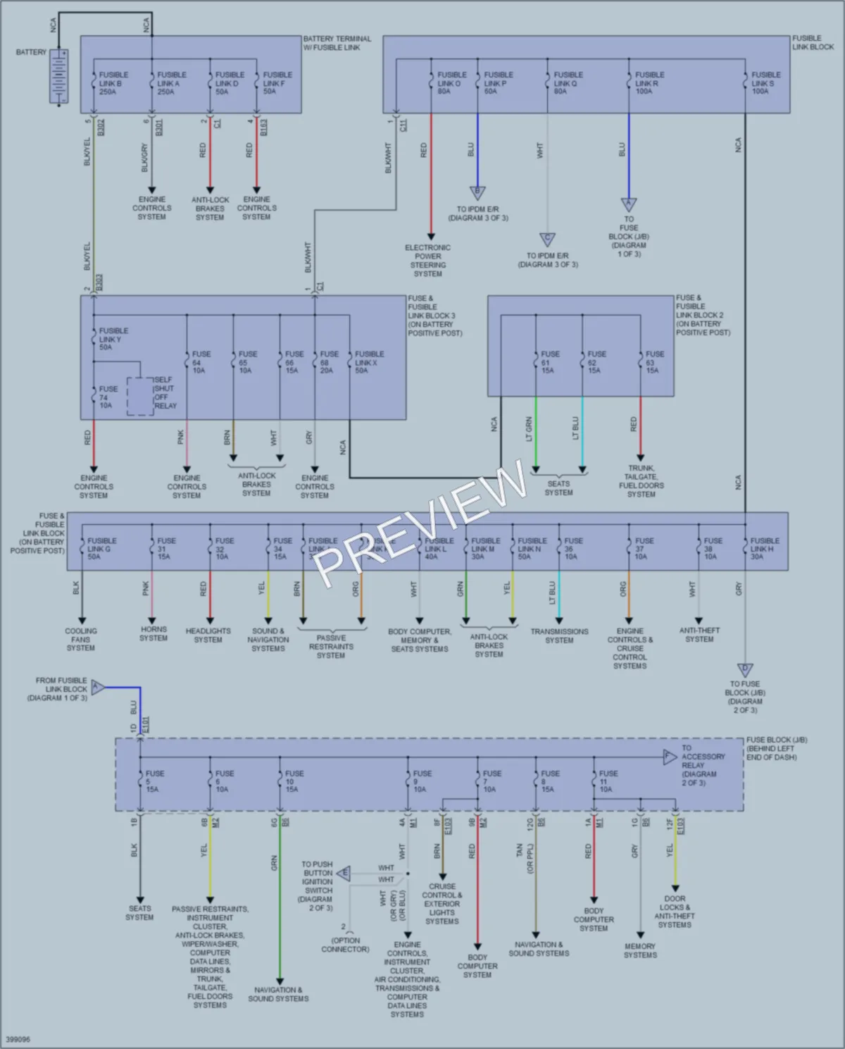 2013 Infiniti M35h Power Distribution wiring diagram preview