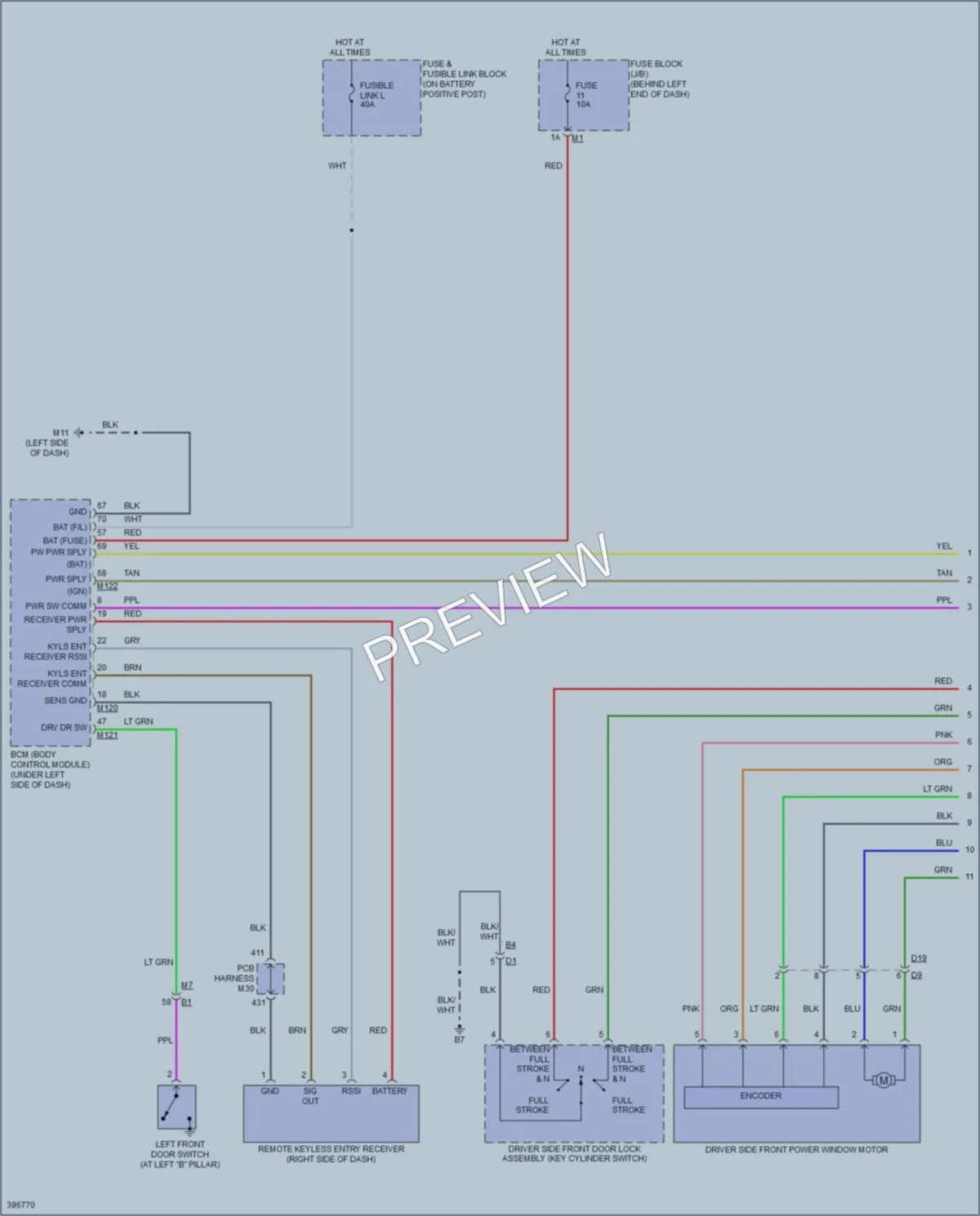2013 Infiniti M35h Power Windows wiring diagram preview