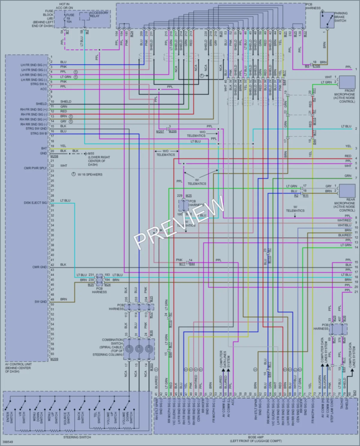 2013 Infiniti M35h Radio wiring diagram preview