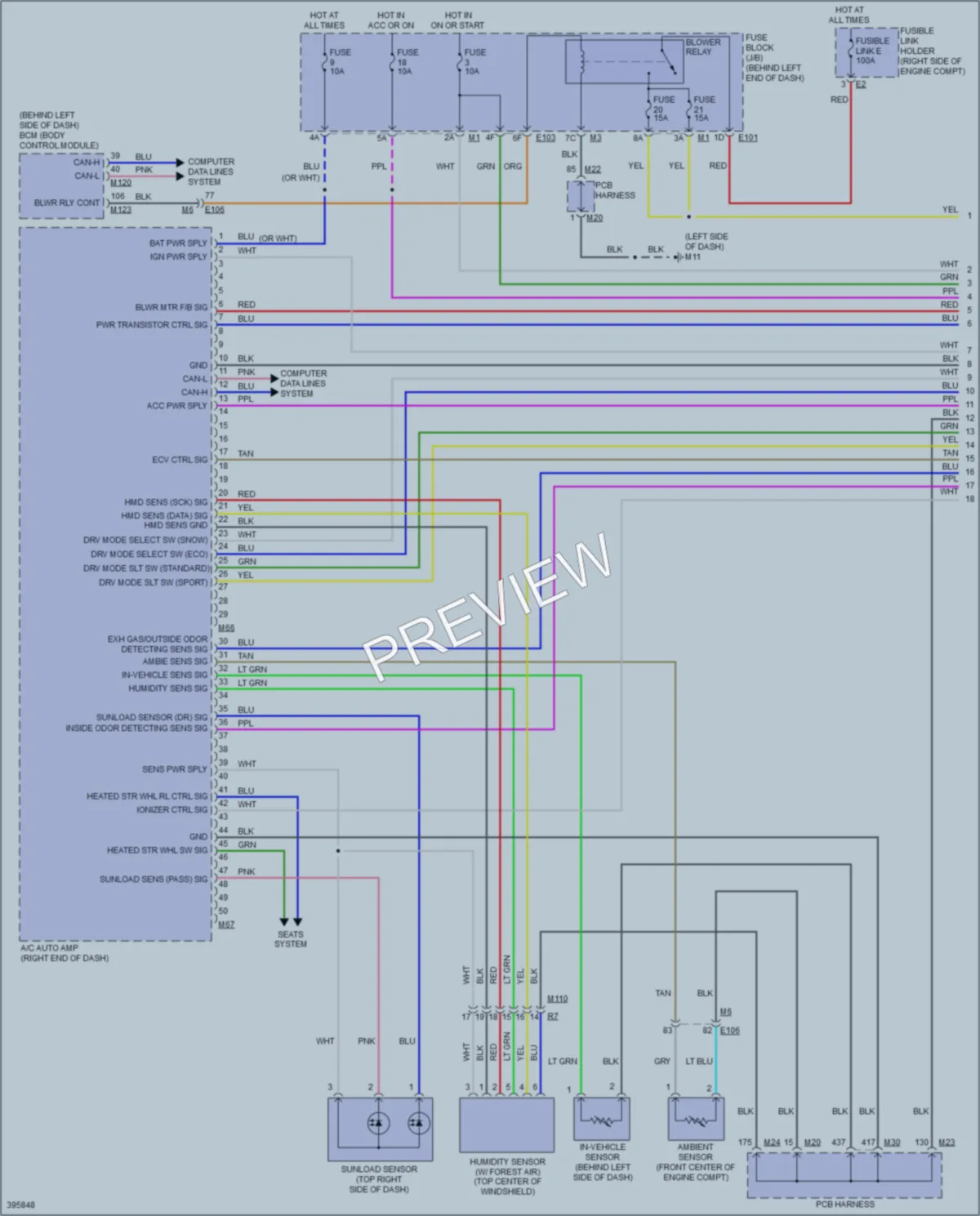 2013 Infiniti M37x Air Conditioning wiring diagram preview