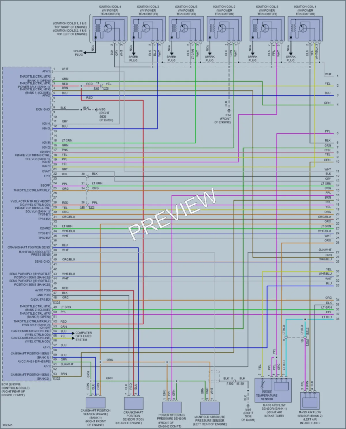 2013 Infiniti M37x Engine Performance wiring diagram preview