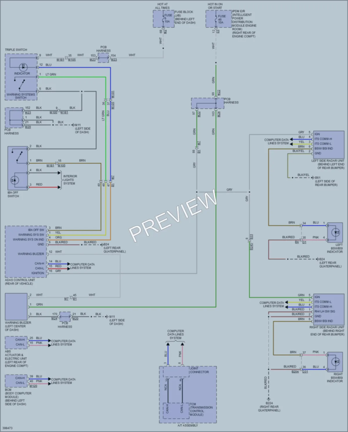 2013 Infiniti M37x Navigation wiring diagram preview