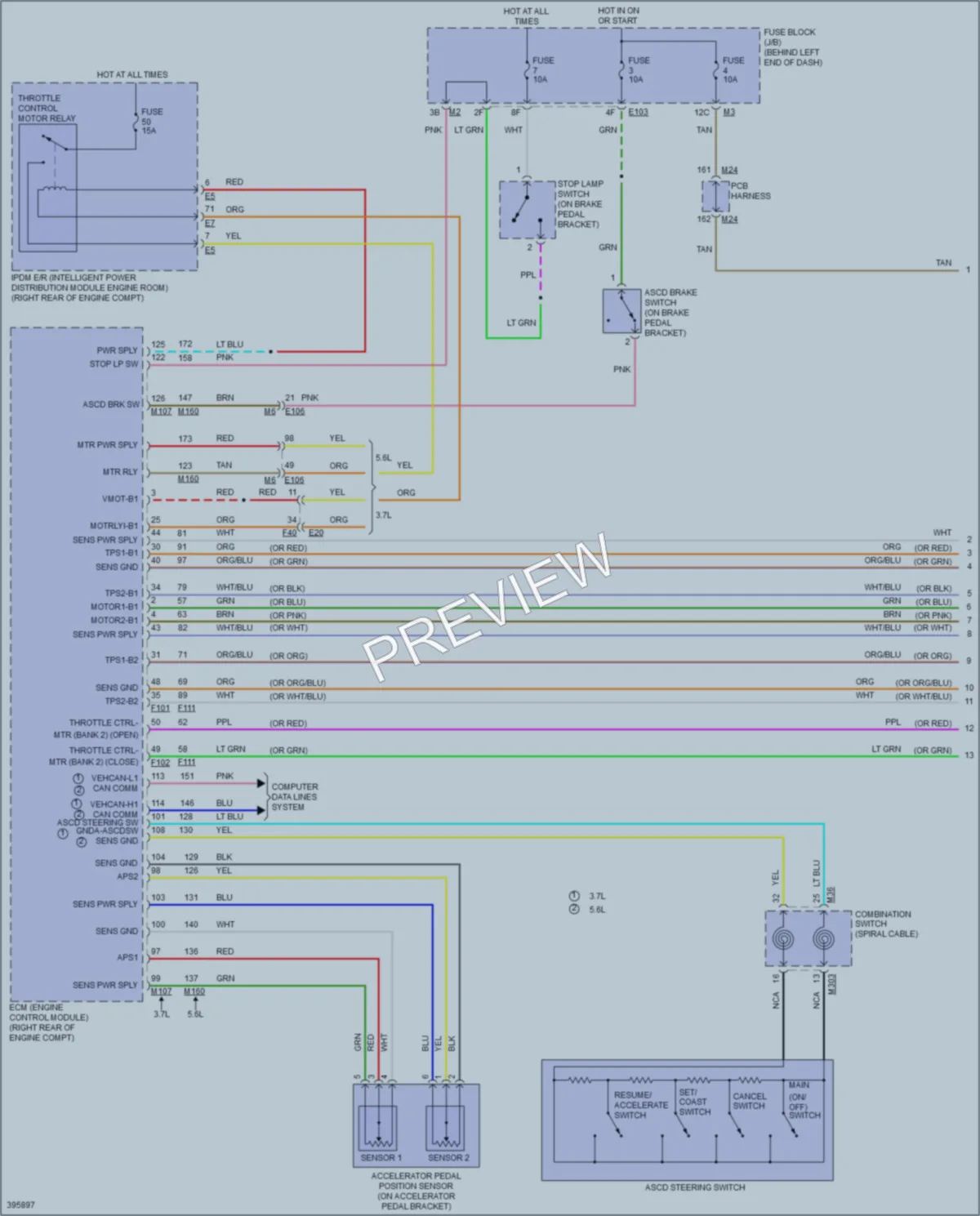 2013 Infiniti M56 Cruise Control wiring diagram preview