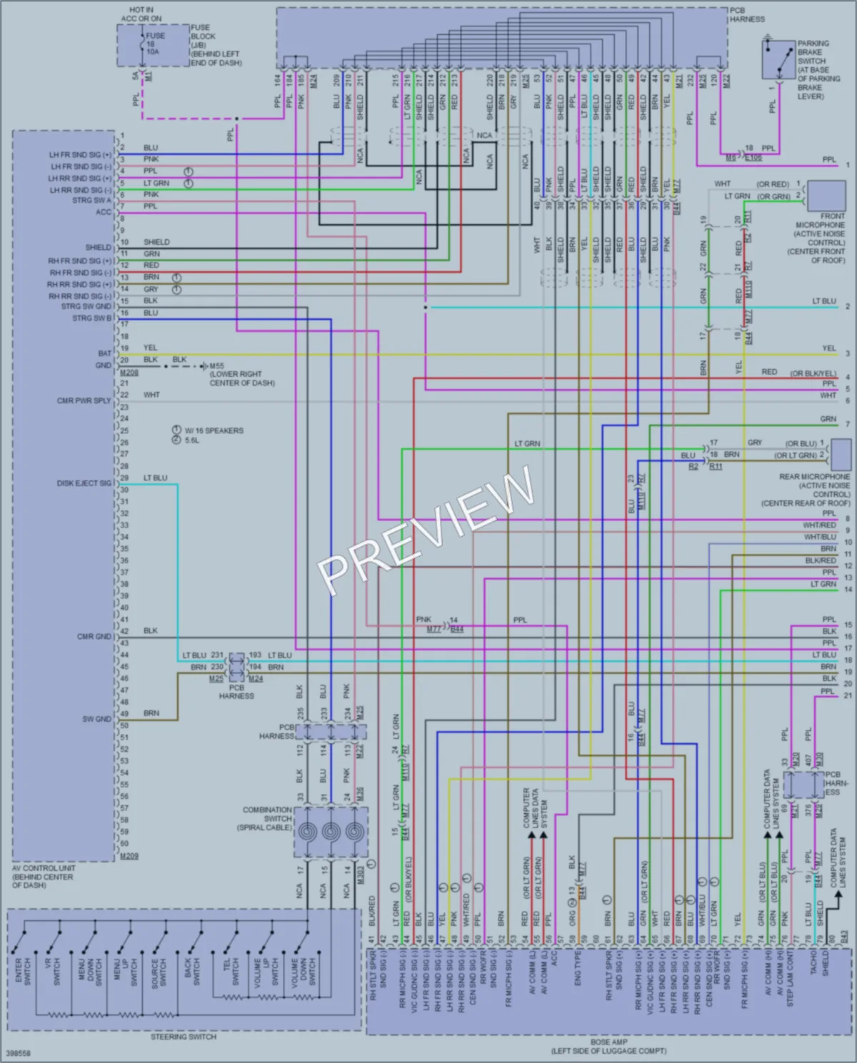 2013 Infiniti M56 Radio wiring diagram preview