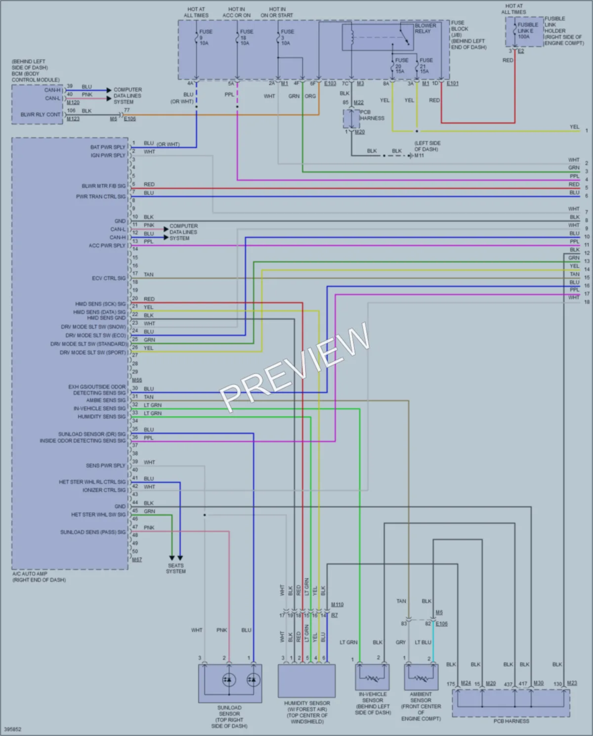 2013 Infiniti M56x Air Conditioning wiring diagram preview