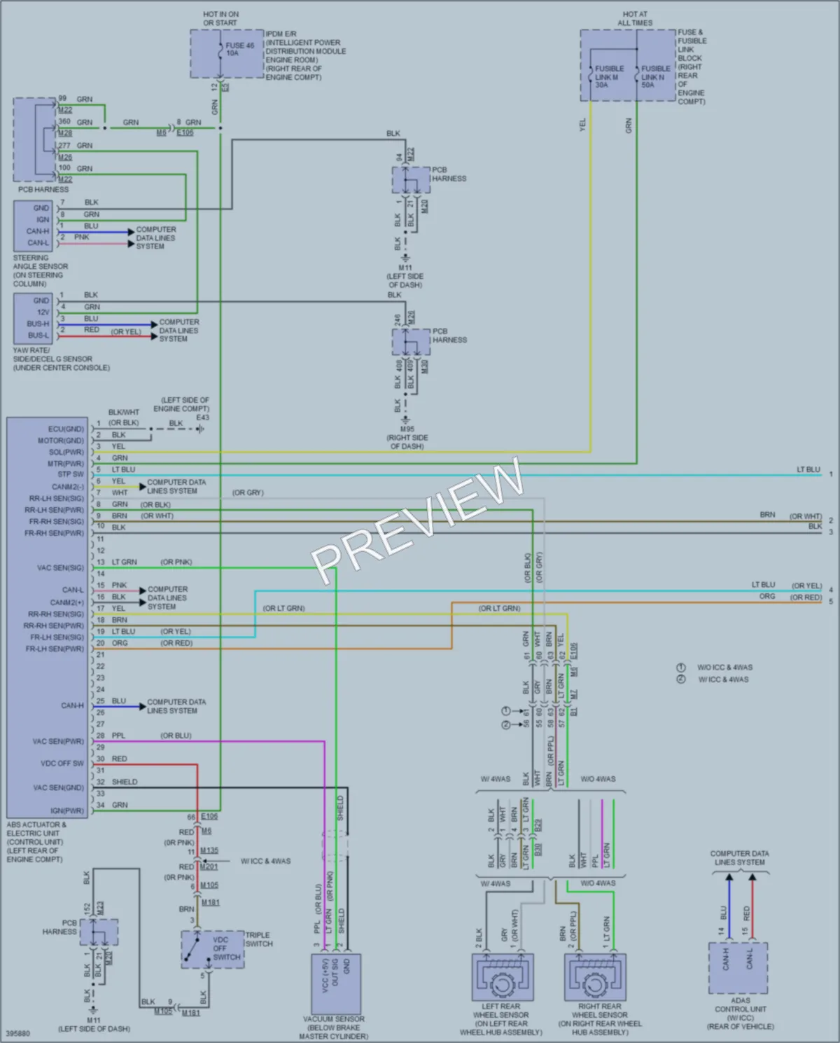 2013 Infiniti M56x Anti Lock Brakes wiring diagram preview