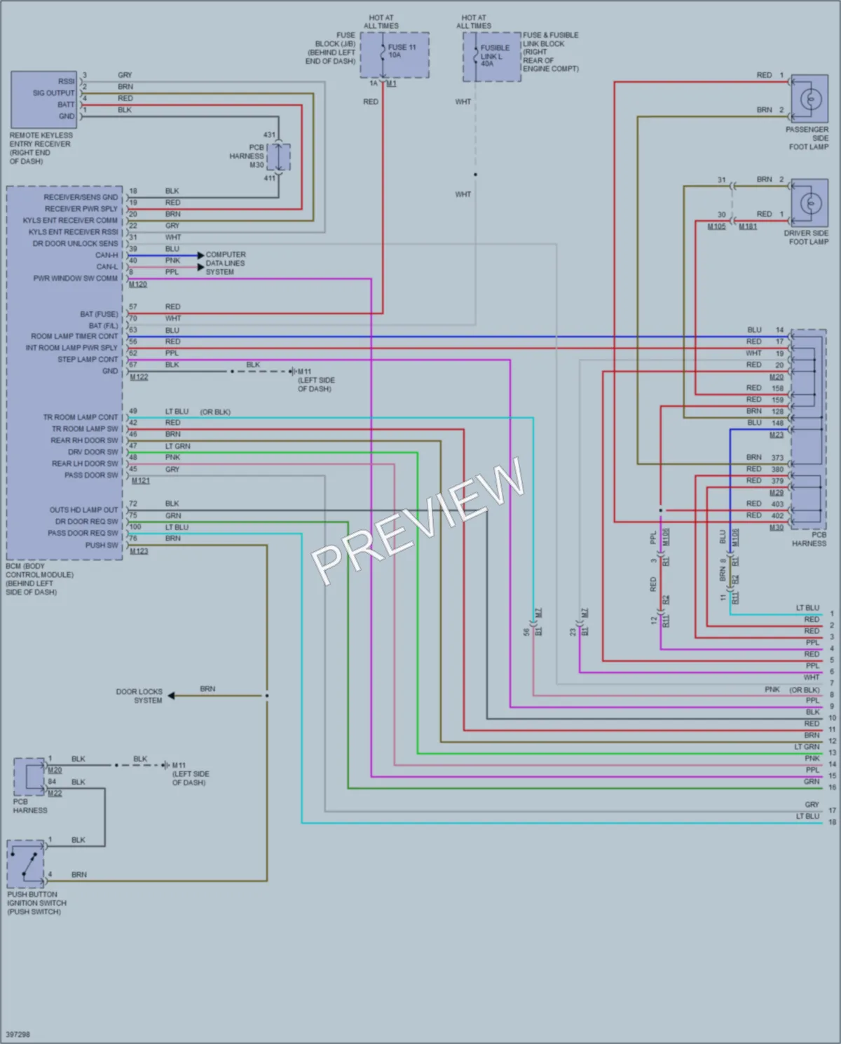 2013 Infiniti M56x Interior Lights wiring diagram preview