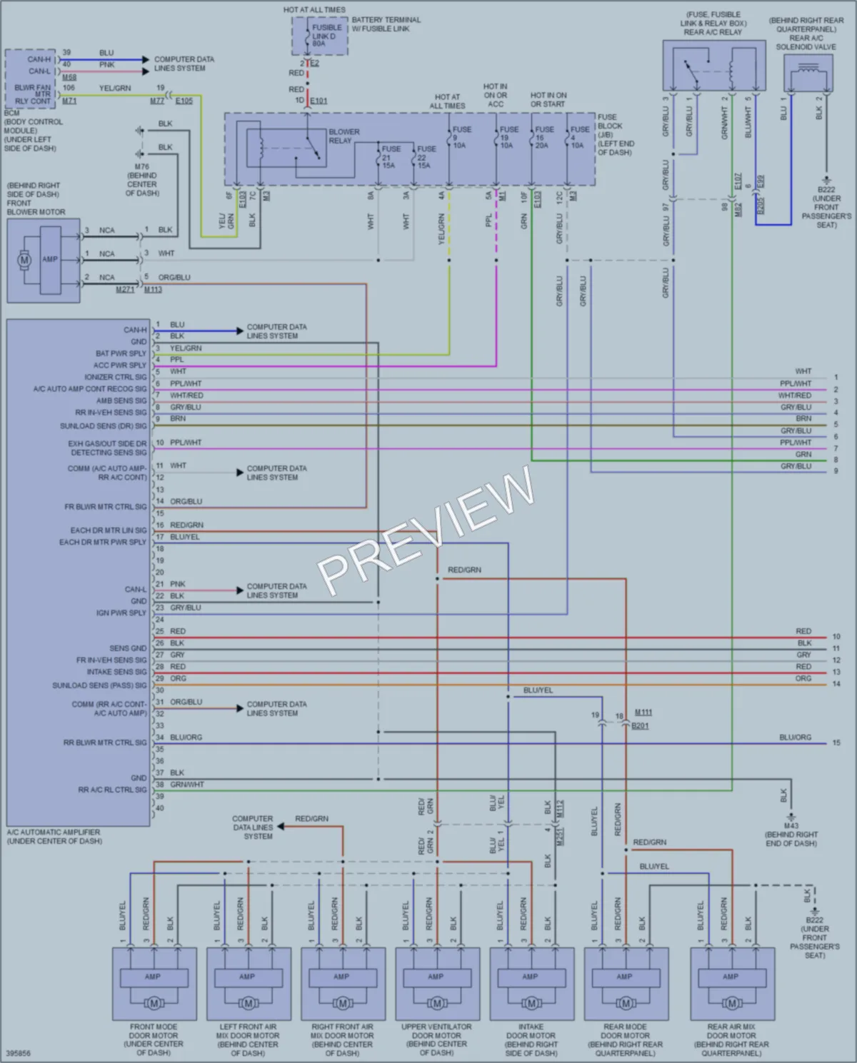 2013 Infiniti QX56 Air Conditioning wiring diagram preview