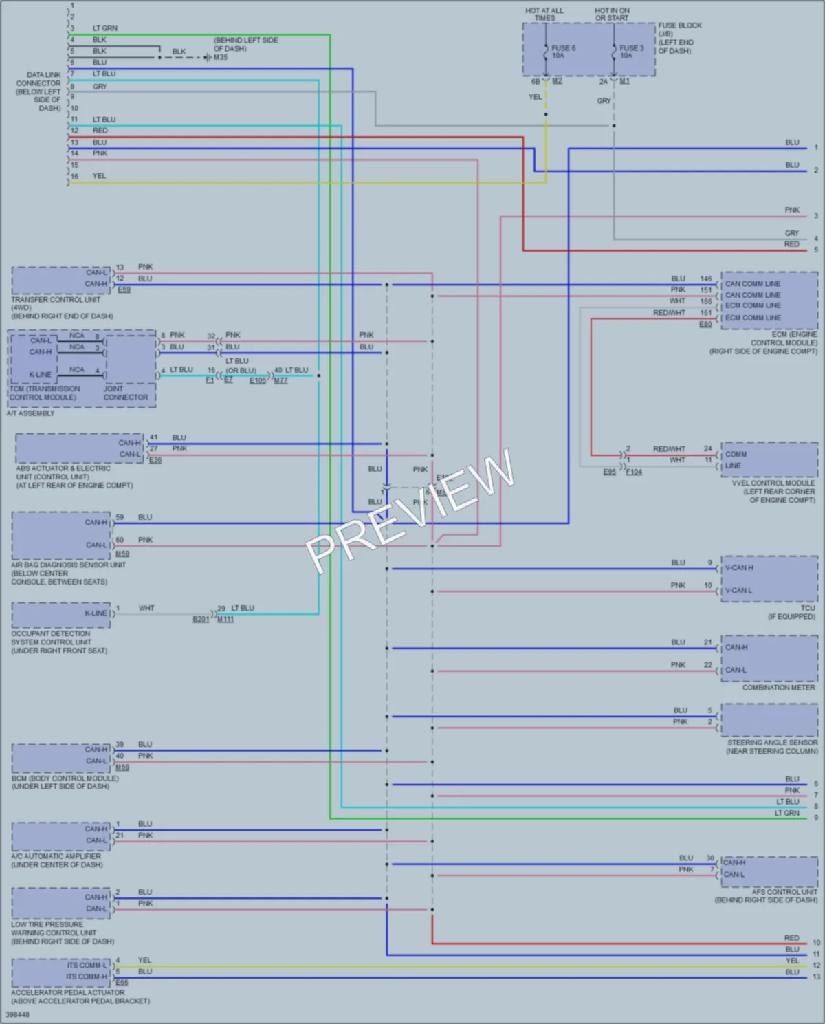 2013 Infiniti QX56 Computer Data Lines wiring diagram preview