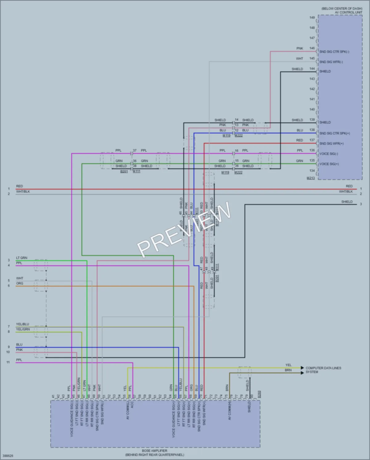 2013 Infiniti QX56 Radio wiring diagram preview