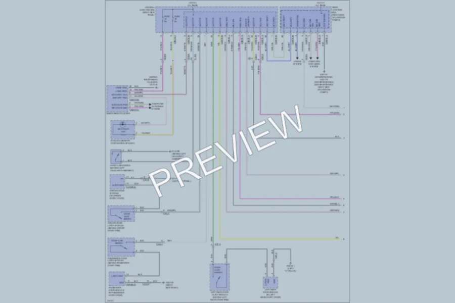 2013 Jaguar XF Anti Theft wiring diagram preview