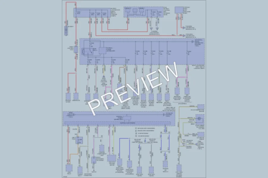 2013 Jaguar XF Power Distribution wiring diagram preview