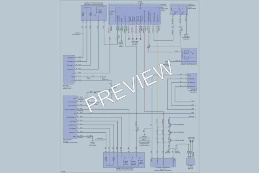 2013 Jaguar XF Power Door Locks wiring diagram preview