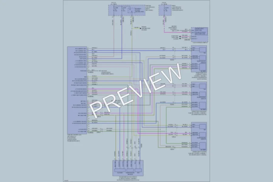 2013 Jaguar XF Power Seats wiring diagram preview