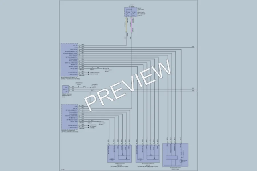 2013 Jaguar XF Power Windows wiring diagram preview