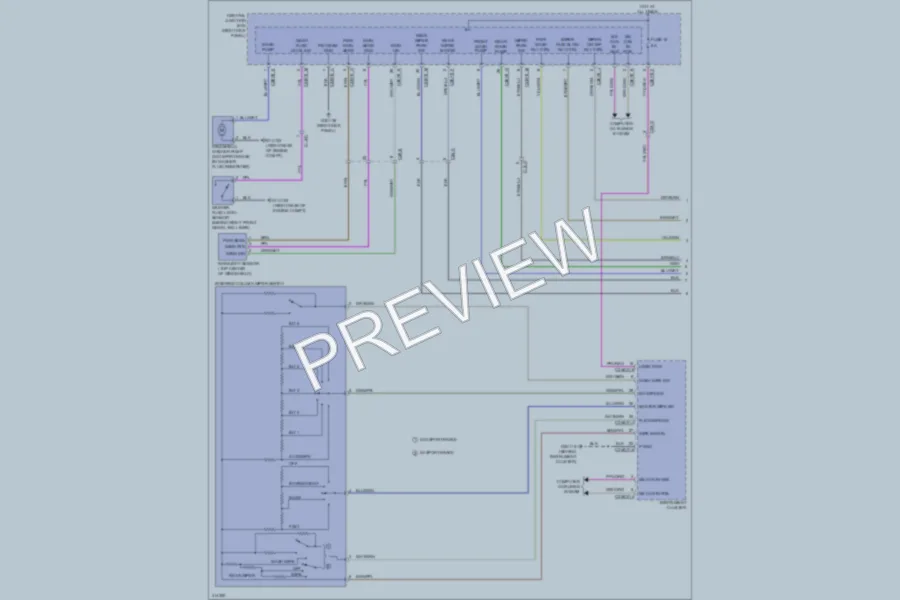 2013 Jaguar XF Wiper Washer wiring diagram preview