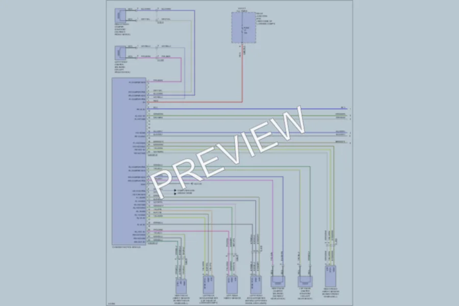 2013 Jaguar XFR Electronic Suspension wiring diagram preview