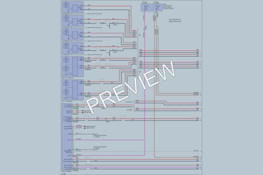 2013 Jaguar XFR Radio wiring diagram preview
