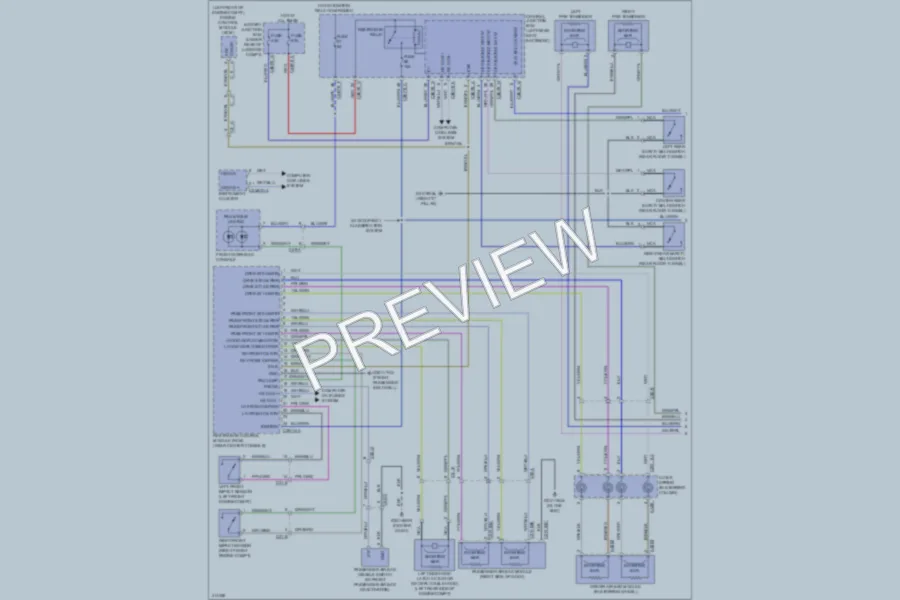 2013 Jaguar XJ Supplemental Restraints wiring diagram preview
