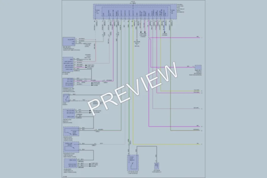 2013 Jaguar XJLPortfolio Anti Theft wiring diagram preview