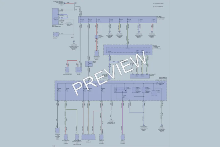 2013 Jaguar XJLSupercharged Power Distribution wiring diagram preview
