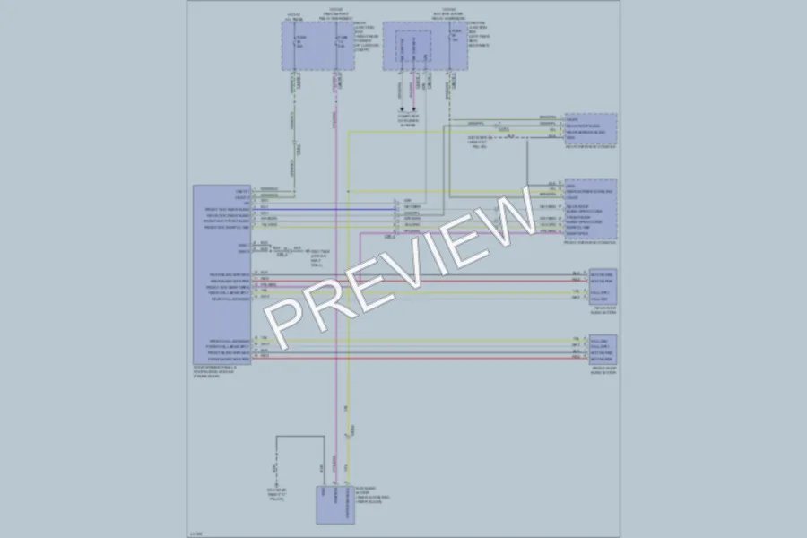 2013 Jaguar XJLSupercharged Power Top Sunroof wiring diagram preview
