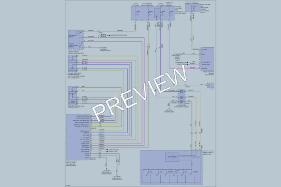 2013 Jaguar XJLSupersport Cruise Control wiring diagram preview