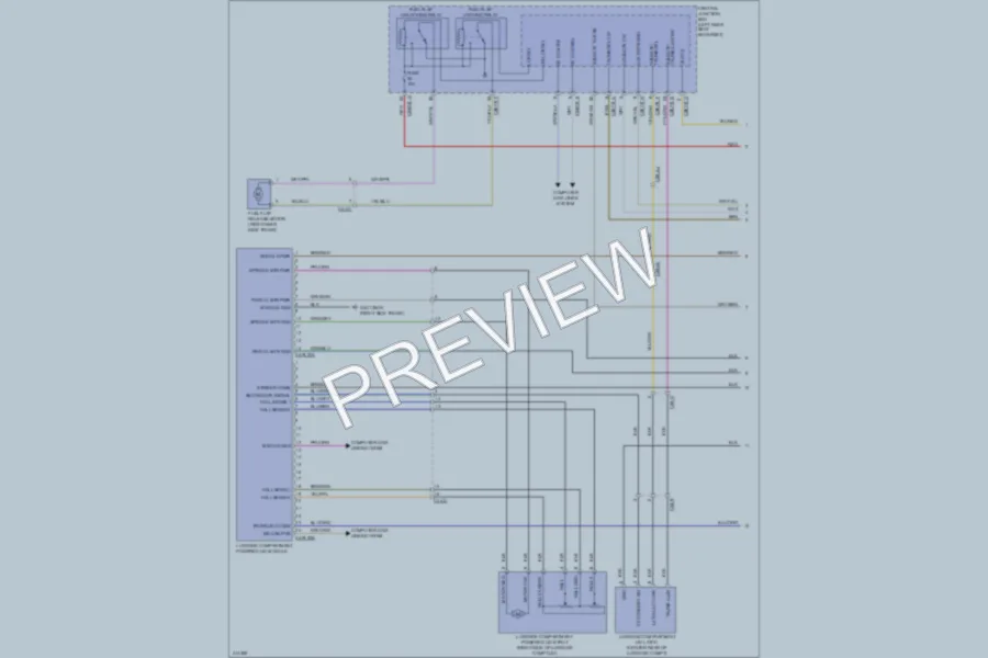 2013 Jaguar XJLUltimate Trunk Tailgate Fuel Door wiring diagram preview