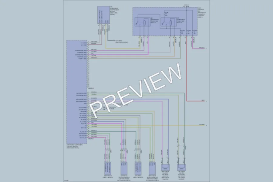 2013 Jaguar XJSupersport Electronic Suspension wiring diagram preview