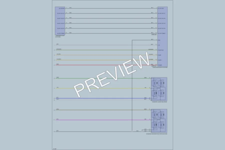 2013 Jaguar XJSupersport Power Seats wiring diagram preview