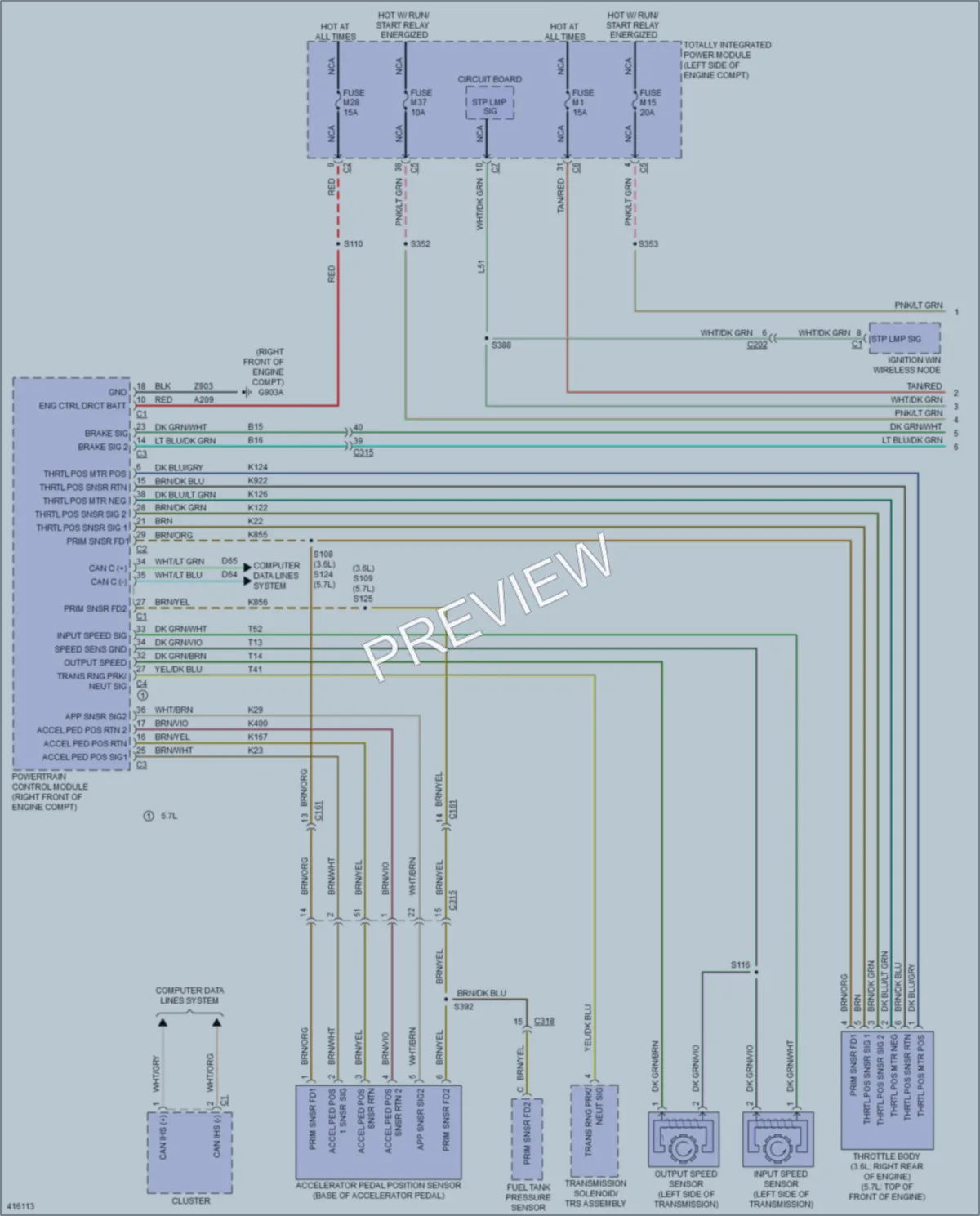 2013 Jeep GrandCherokee Cruise Control wiring diagram preview