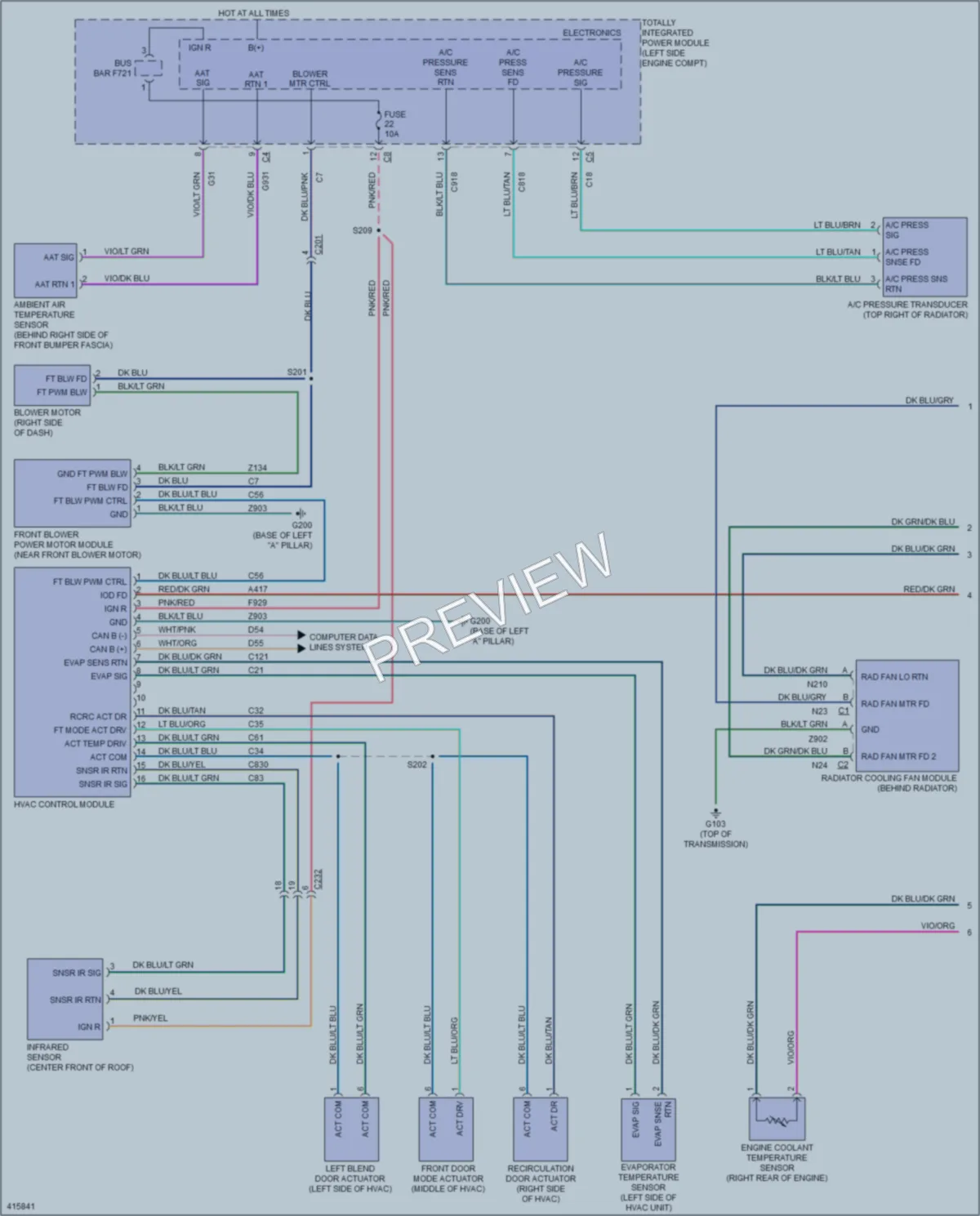 2013 Jeep Patriot Air Conditioning wiring diagram preview