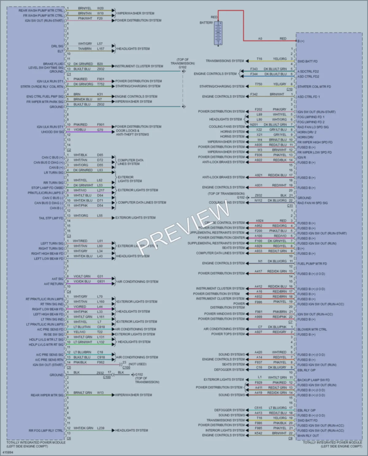 2013 Jeep Patriot Body Control Modules wiring diagram preview