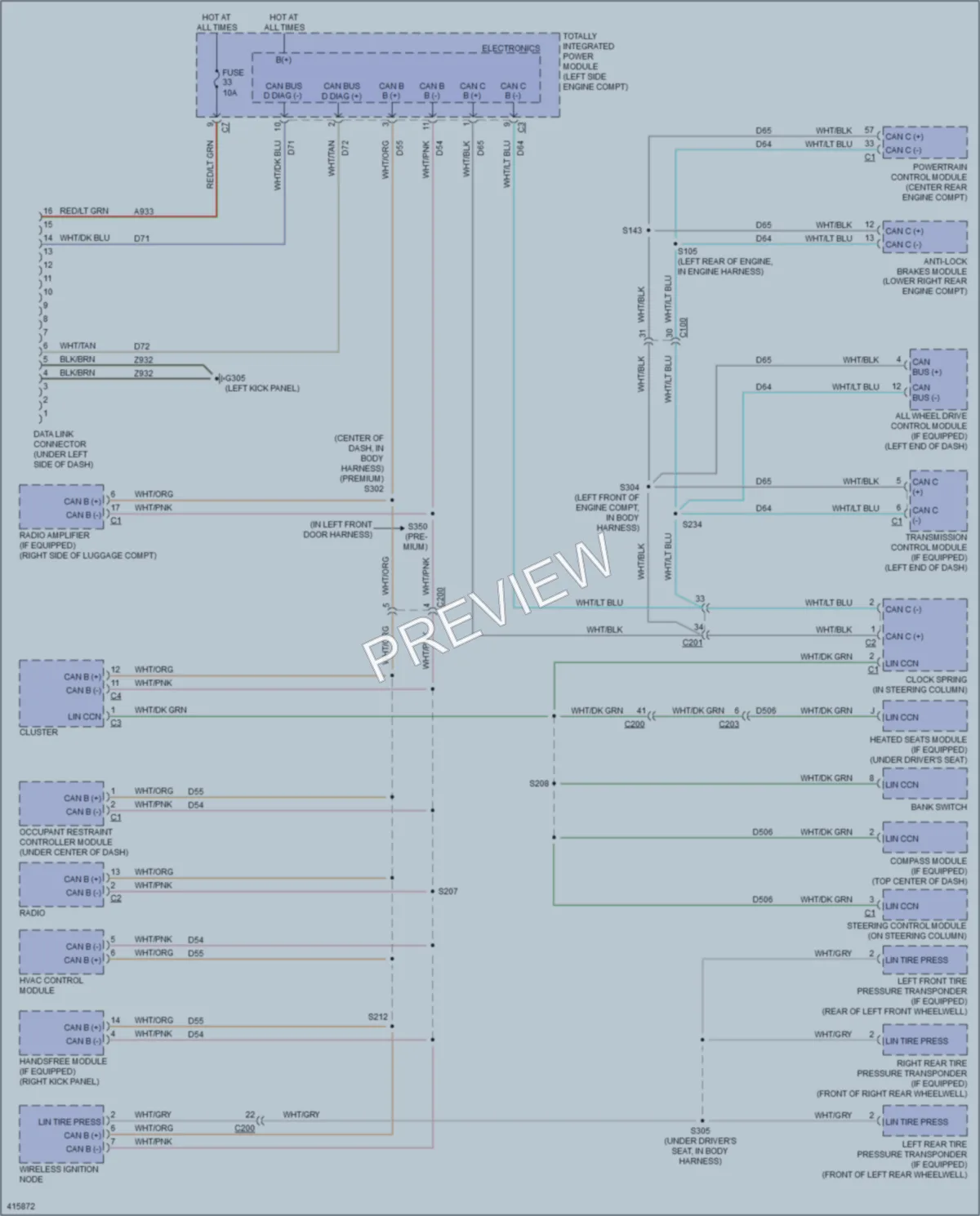 2013 Jeep Patriot Computer Data Lines wiring diagram preview