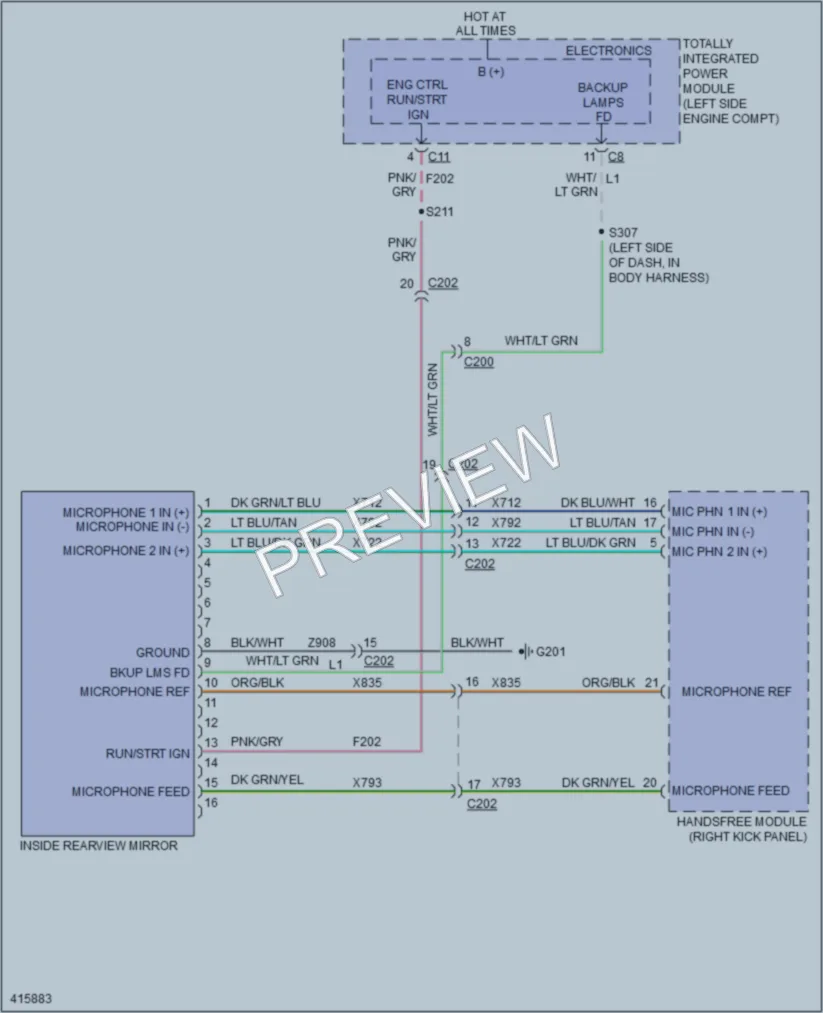 2013 Jeep Patriot Power Mirrors wiring diagram preview