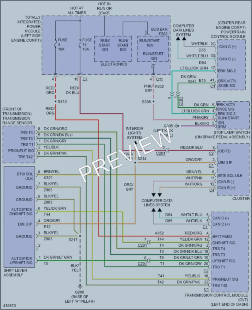 2013 Jeep Patriot Shift Interlock wiring diagram preview