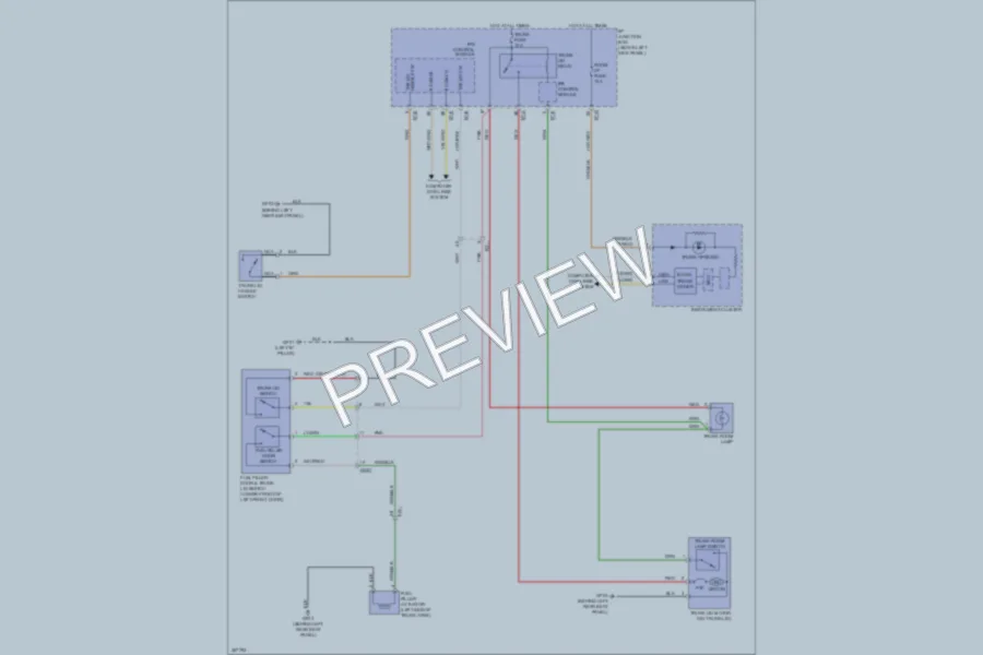 2013 Kia Optima Trunk Tailgate Fuel Door wiring diagram preview