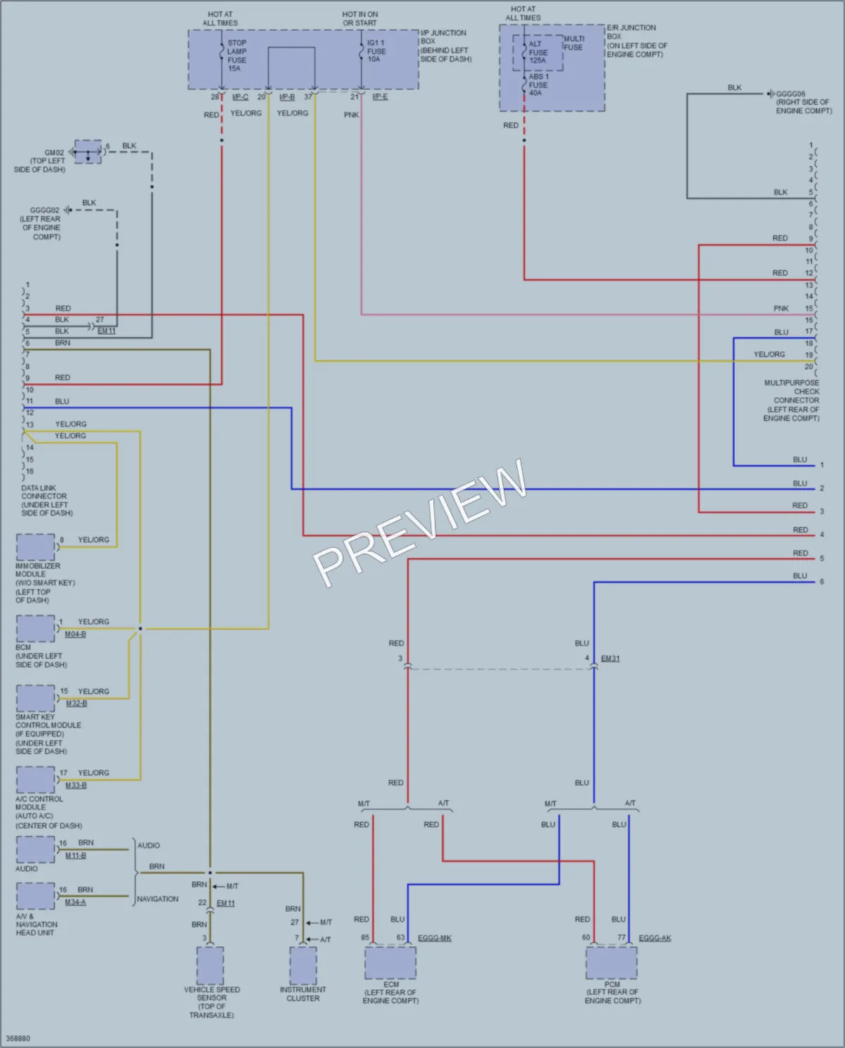 2013 Kia Rio5 Computer Data Lines wiring diagram preview