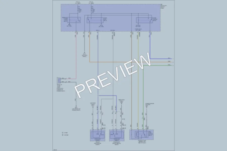 2013 Kia Sorento Power Door Locks wiring diagram preview