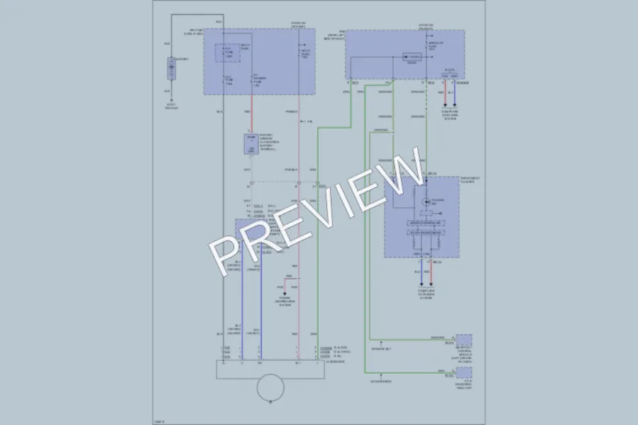 2013 Kia Sorento Starting Charging wiring diagram preview