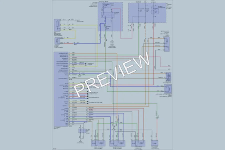 2013 Kia Soul Air Conditioning wiring diagram preview