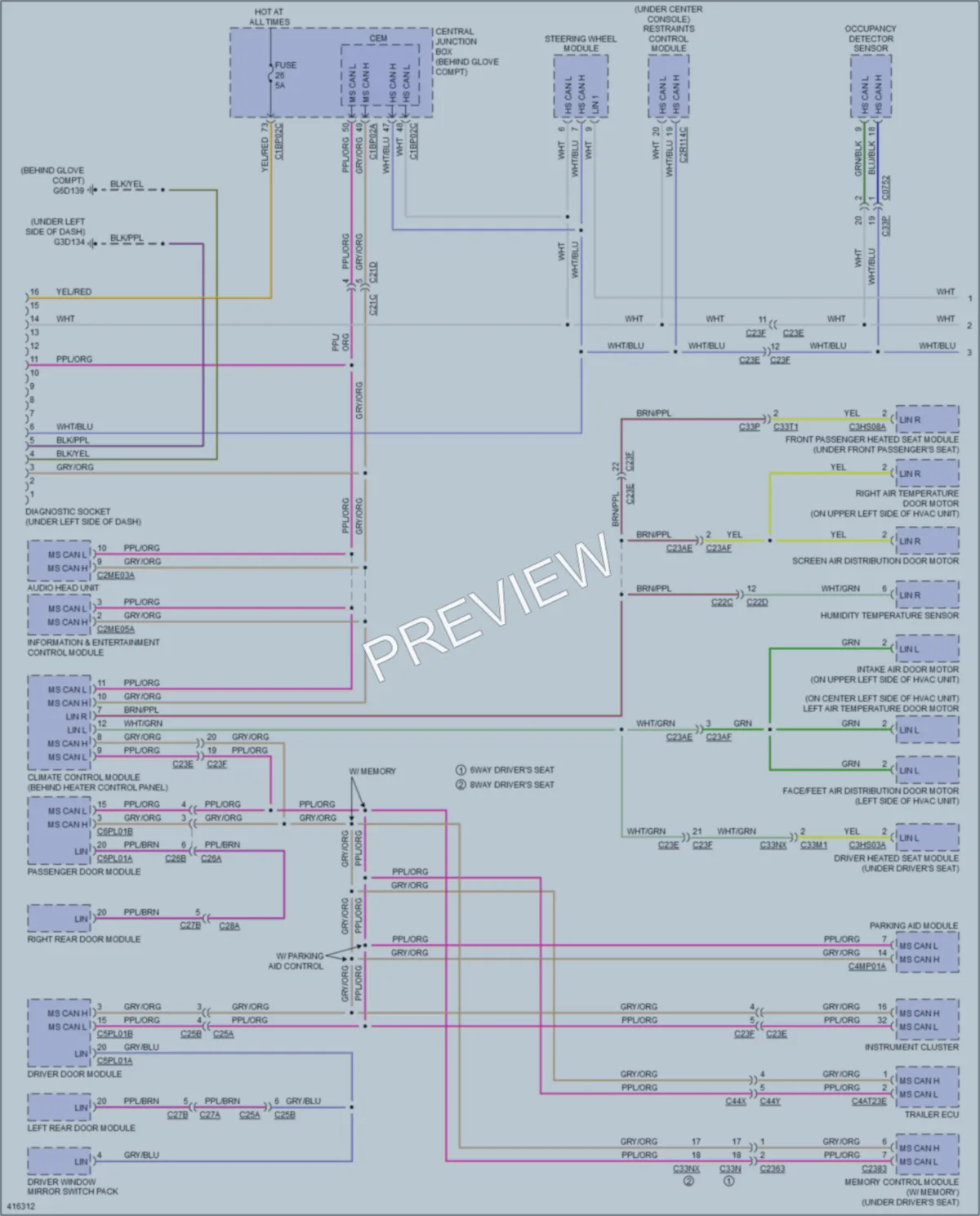 2013 LandRover LR2 Computer Data Lines wiring diagram preview