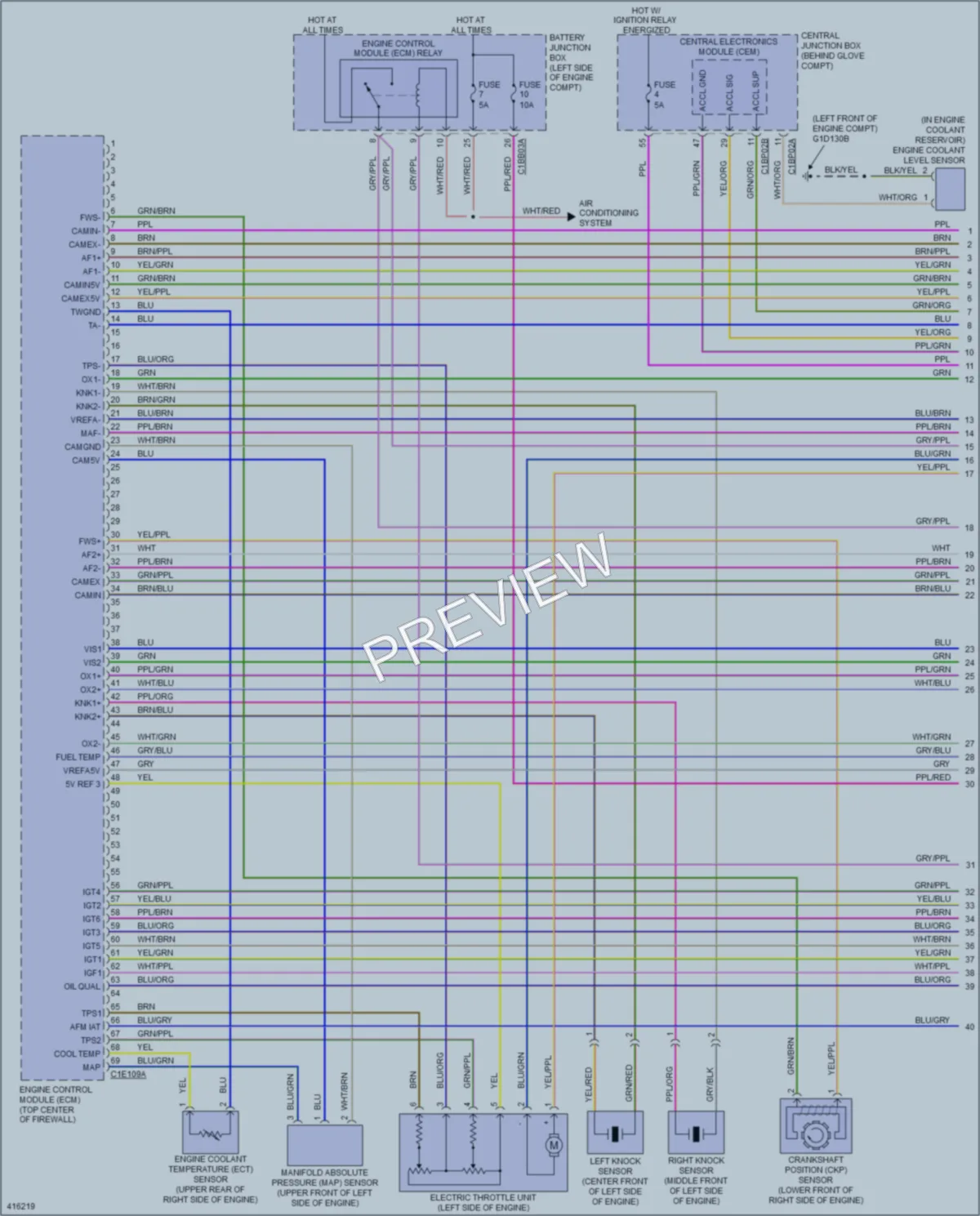 2013 LandRover LR2 Engine Performance wiring diagram preview