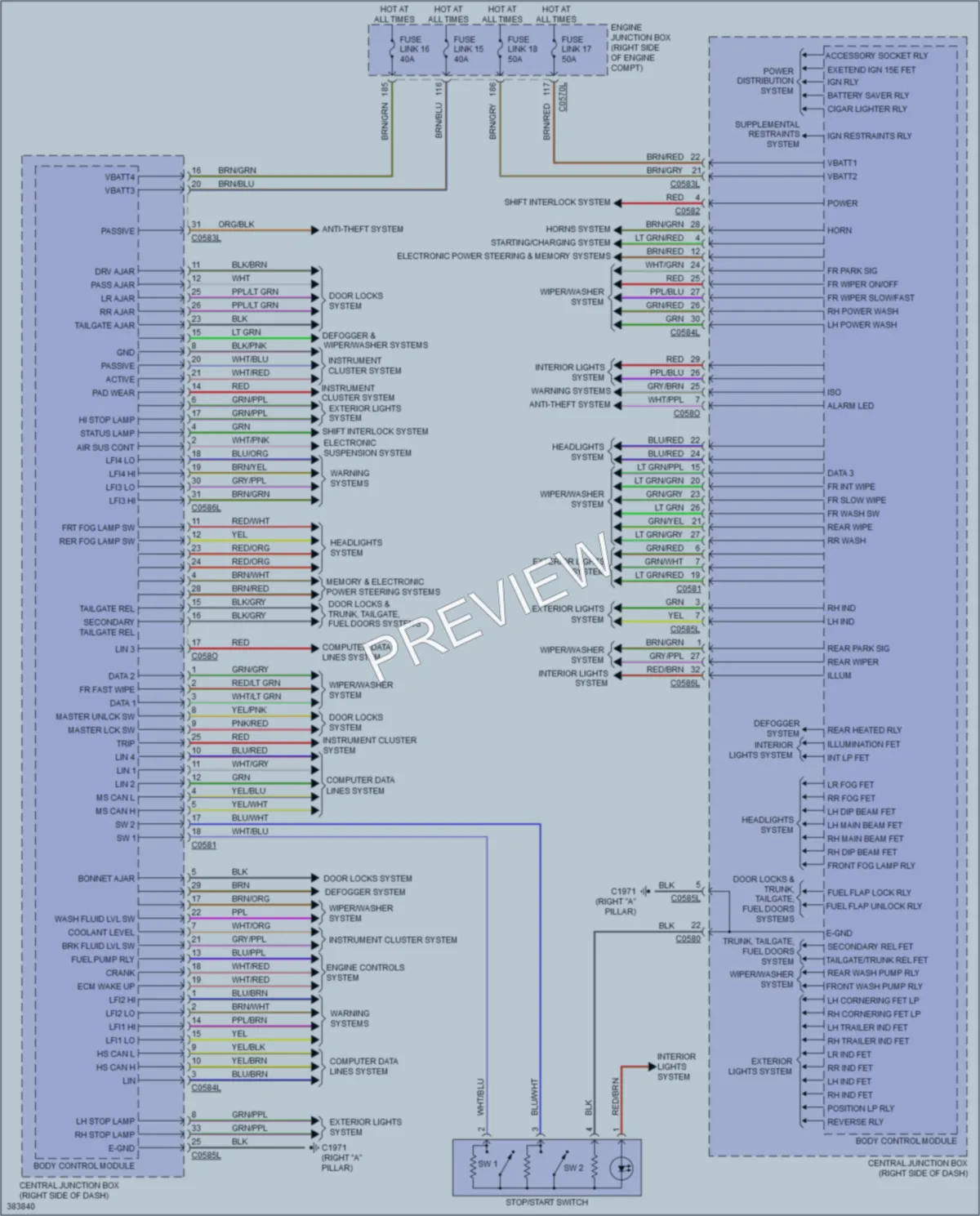 2013 LandRover LR4 Body Control Modules wiring diagram preview